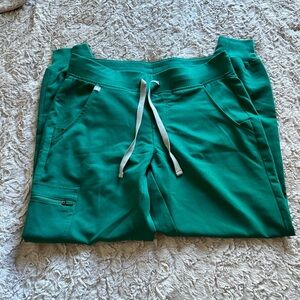 Figs Women's green Scrub Pants with Drawstring